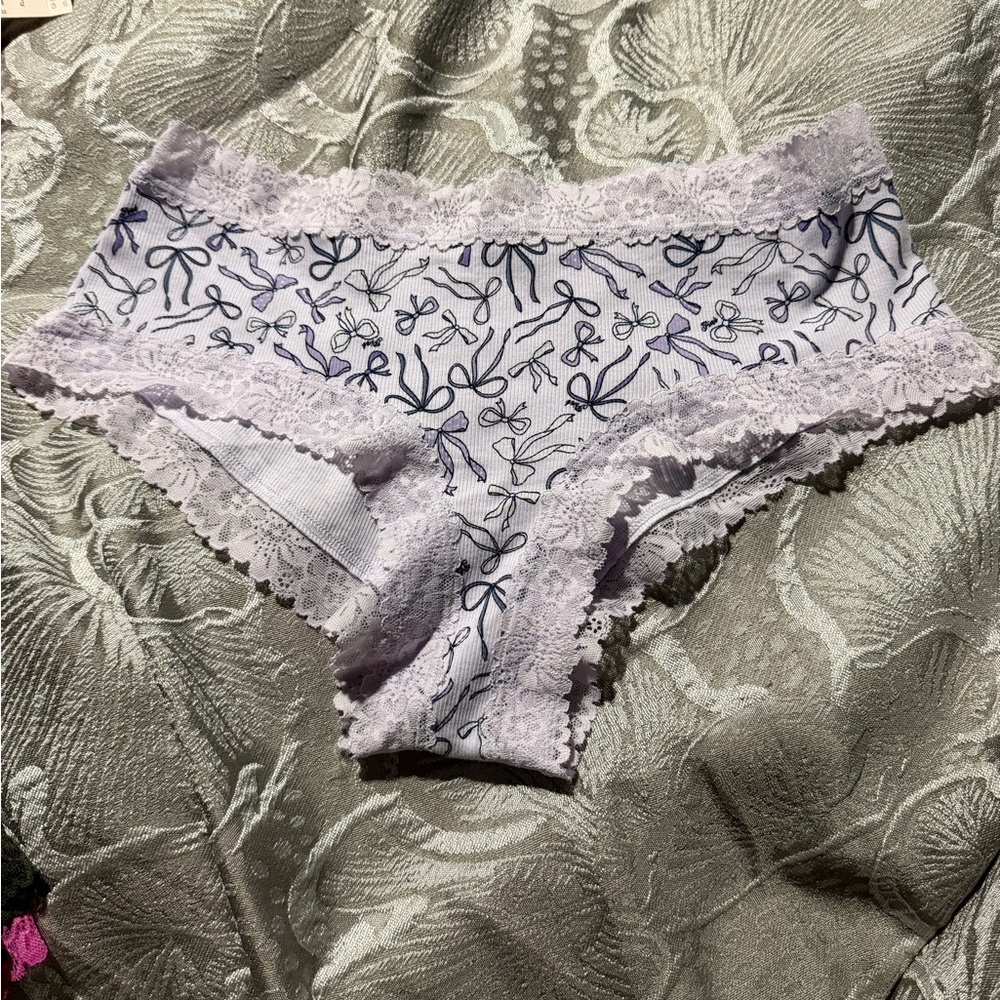 Victoria's Secret Lilac Bow Pattern Panties